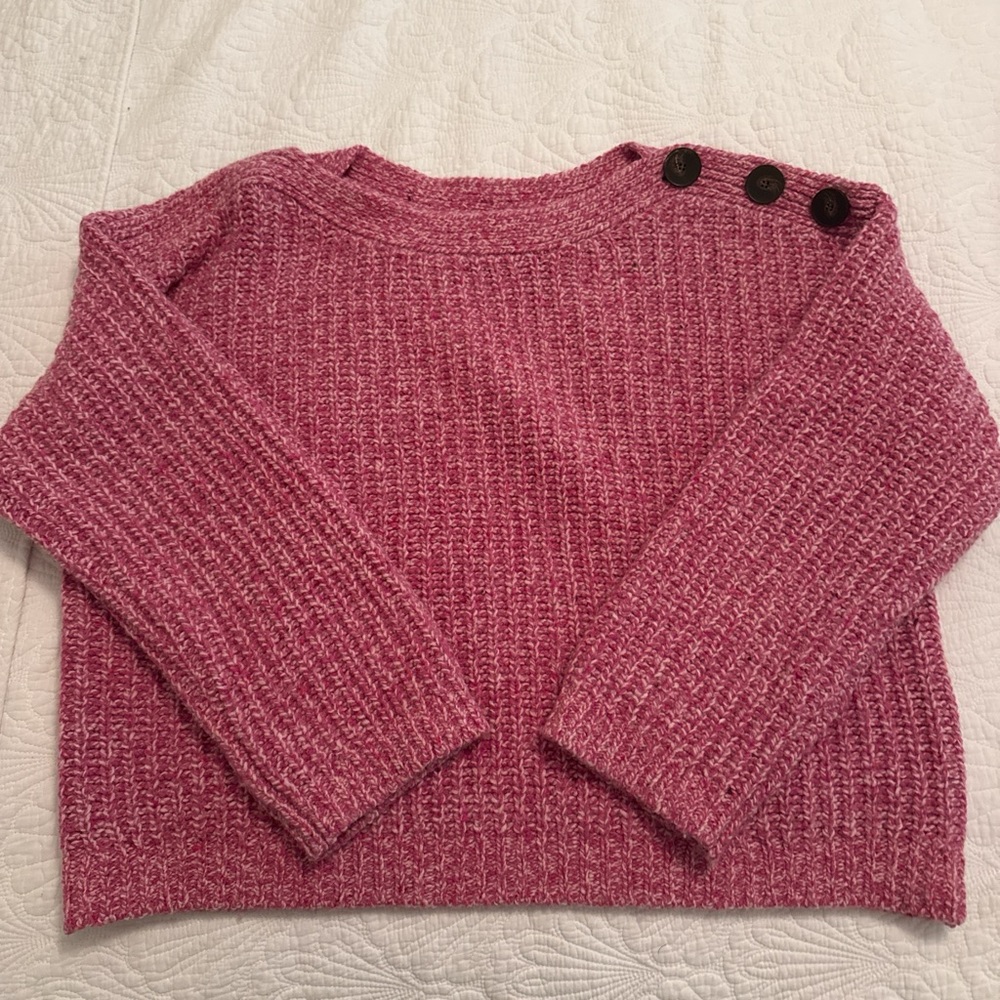 Sézane pink knitted sweater